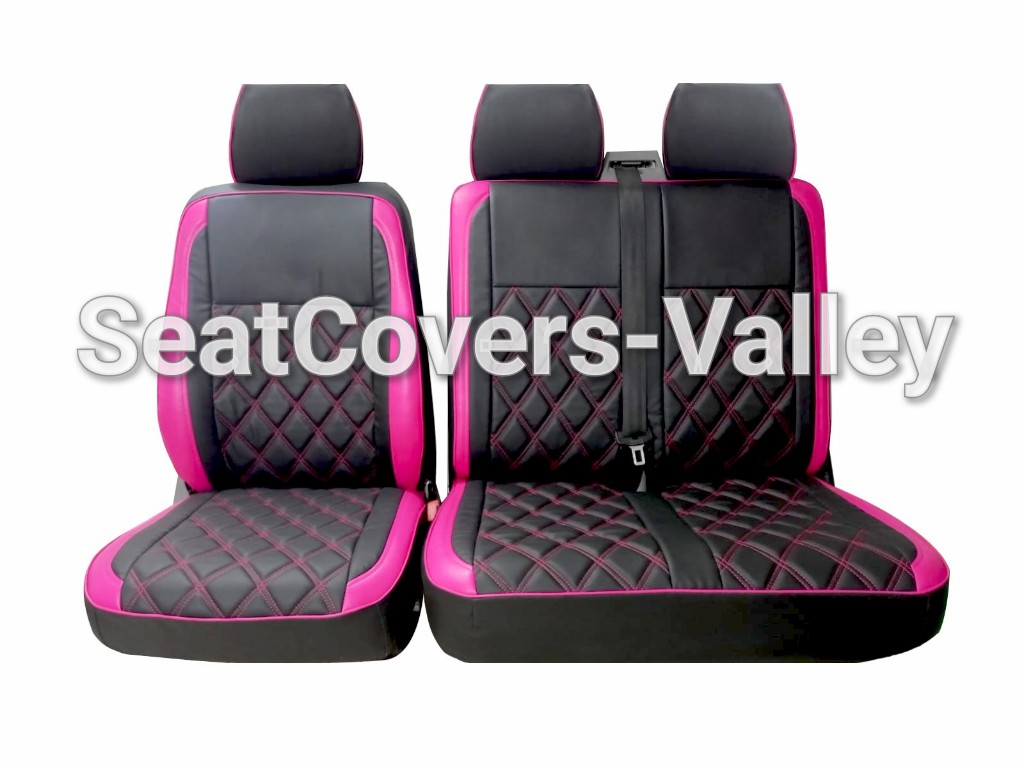 Close-up of diamond stitching and padded leatherette material